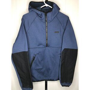 CC Filson Spire Fleece Pullover Hoodie 1/4 Granite Spire Zip Jacket Mens XS Blue